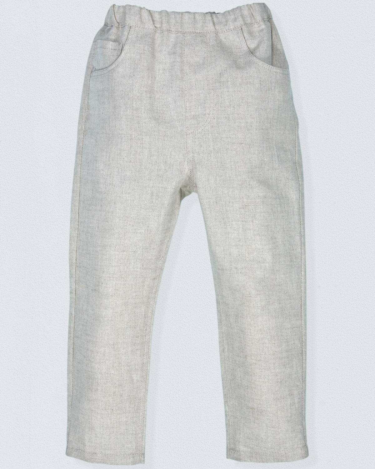 Bali Natural Linen Pull-On Pants - Pant