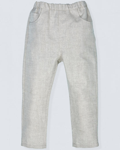 Bali Natural Linen Pull-On Pants - Pant