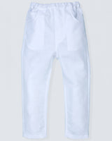 Bali White Linen Pull-On Pants