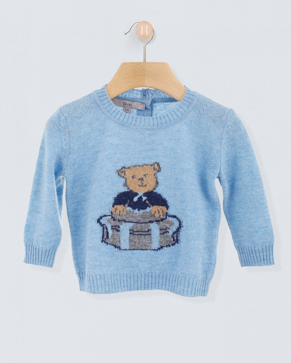 Bear Blue Mélange Sweater