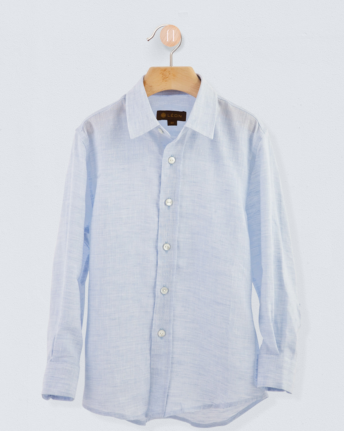 Bernard Light Blue Linen Shirt - Shirt