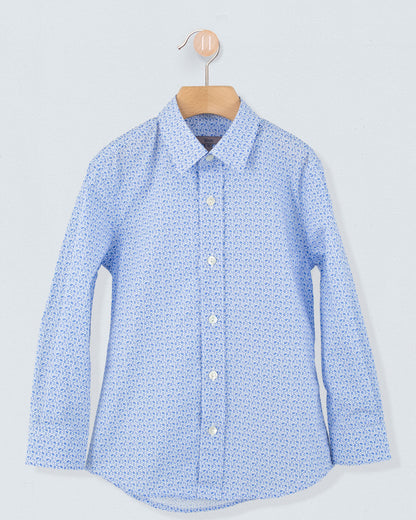Bernard Mosaic Blue Shirt - Shirt