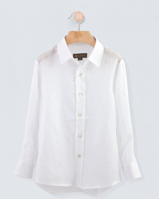 Bernard Italian White Linen Shirt - Shirt