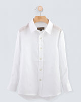 Bernard Italian White Linen Shirt