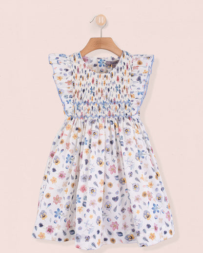Berenice Liberty Elegant Phylis Smock - Smocked Dress