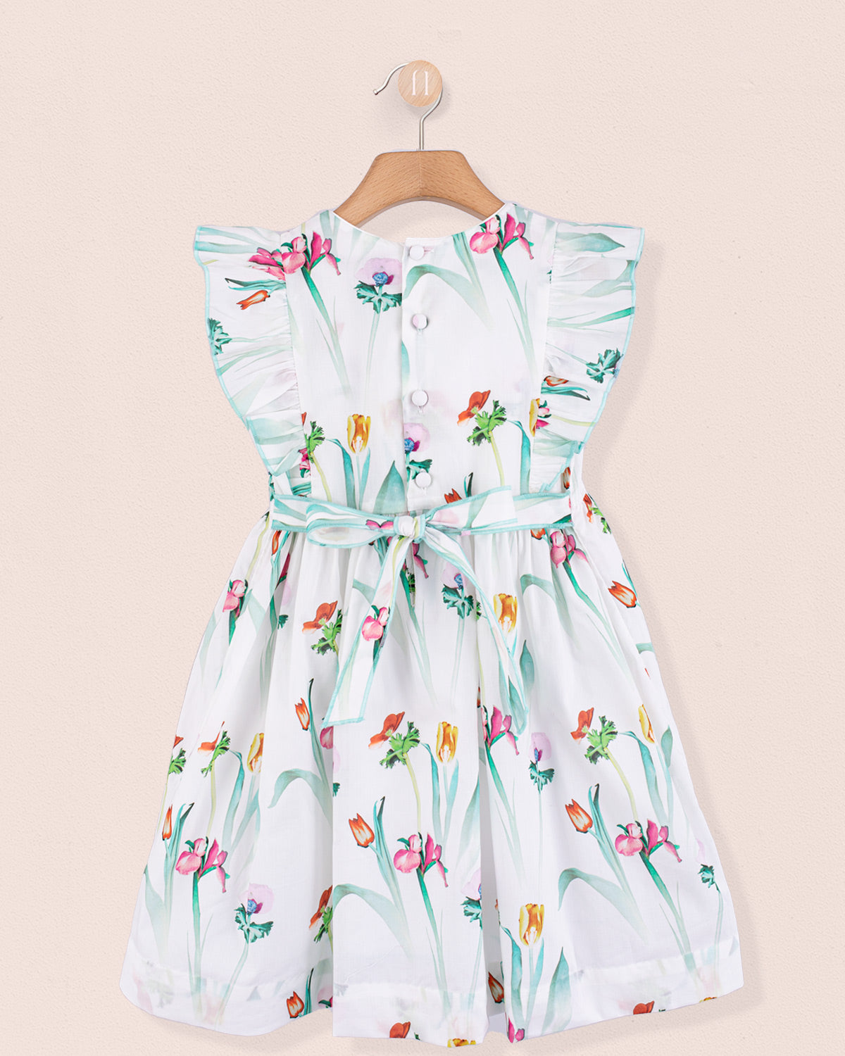 Berenice Liberty Healing Mint Smock - Smocked Dress