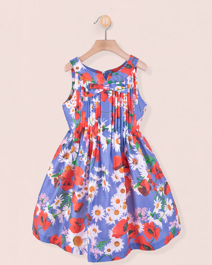 Biaritz Italian Blue Poppies - Dress