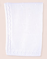 Chérie Cotton Knit Blanket White