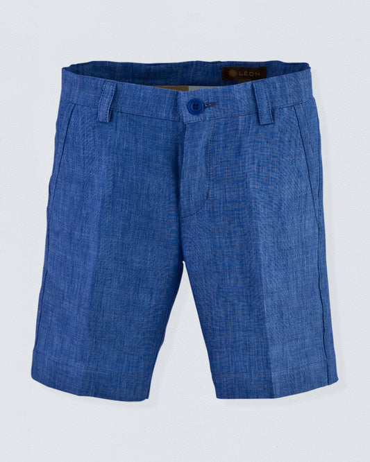 Blade Hudson Blue Linen Shorts - Pant