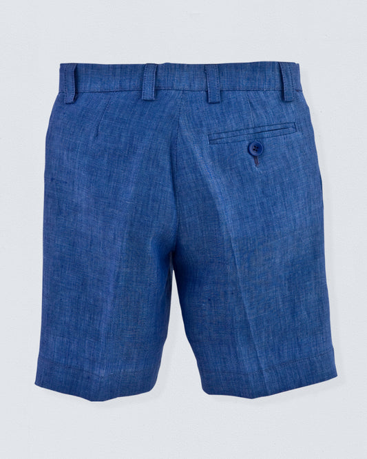 Blade Hudson Blue Linen Shorts - Pant