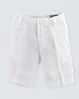 Blade White Linen Shorts