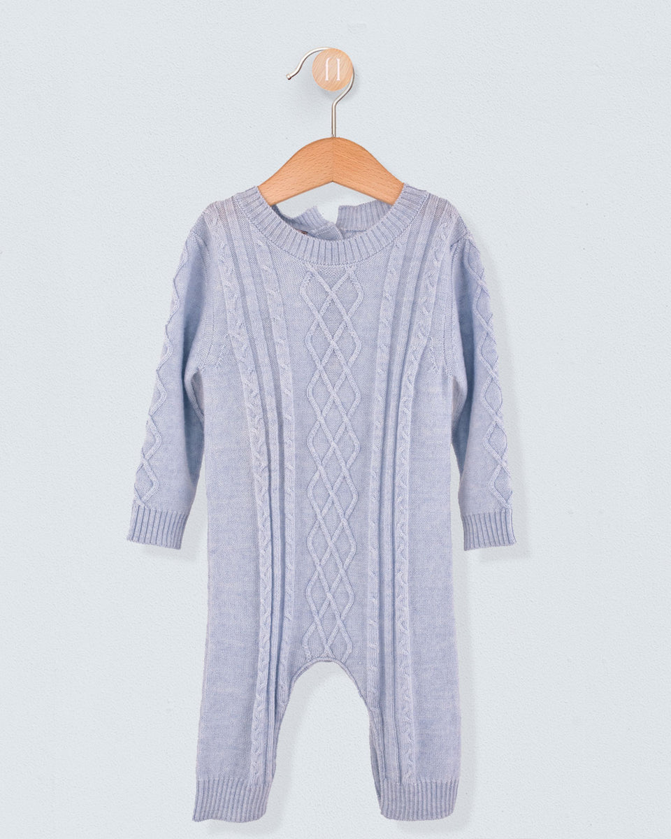 Maxime Baby Blue Mélange Knit