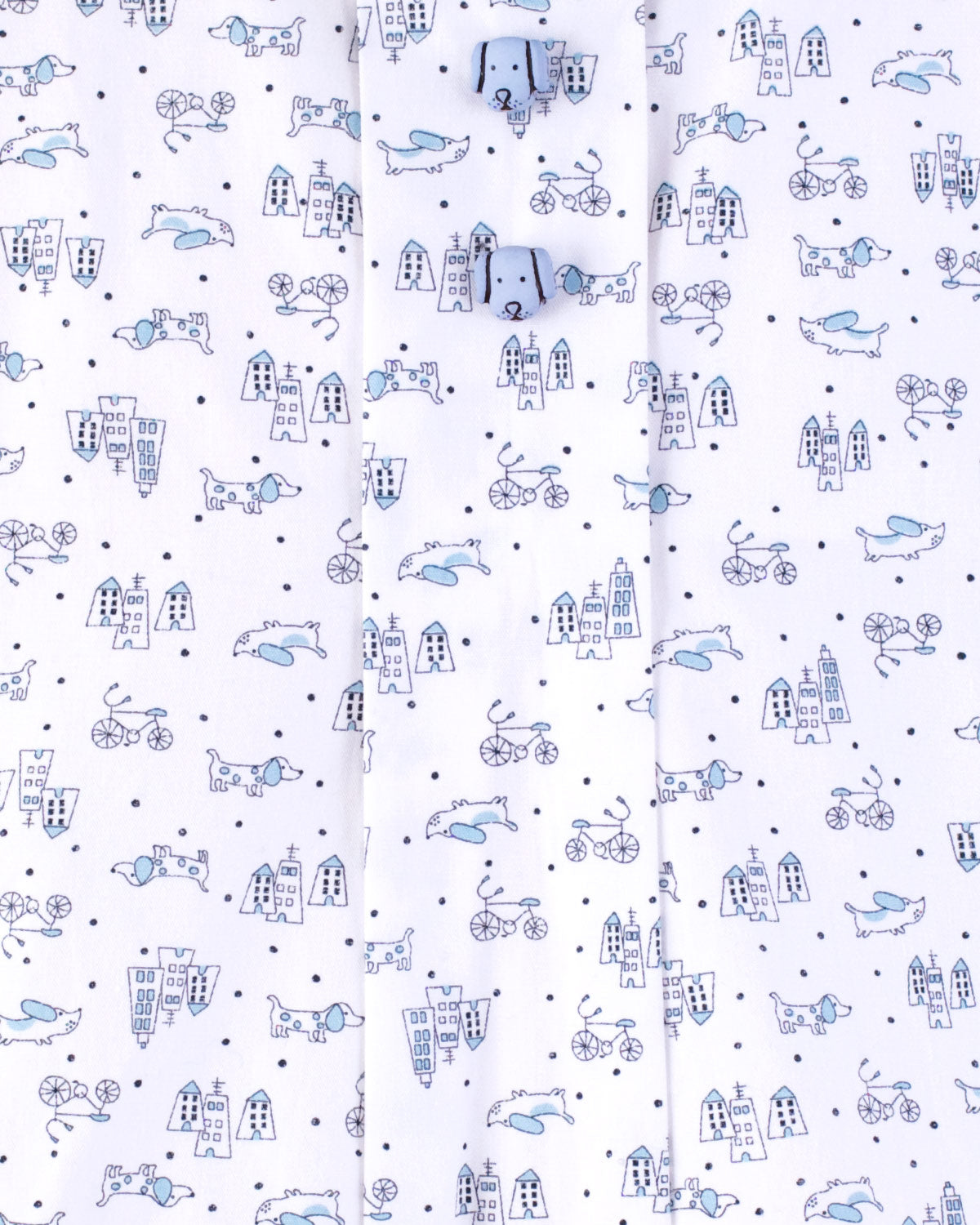 William Mini Blue Doggies Romper - Romper