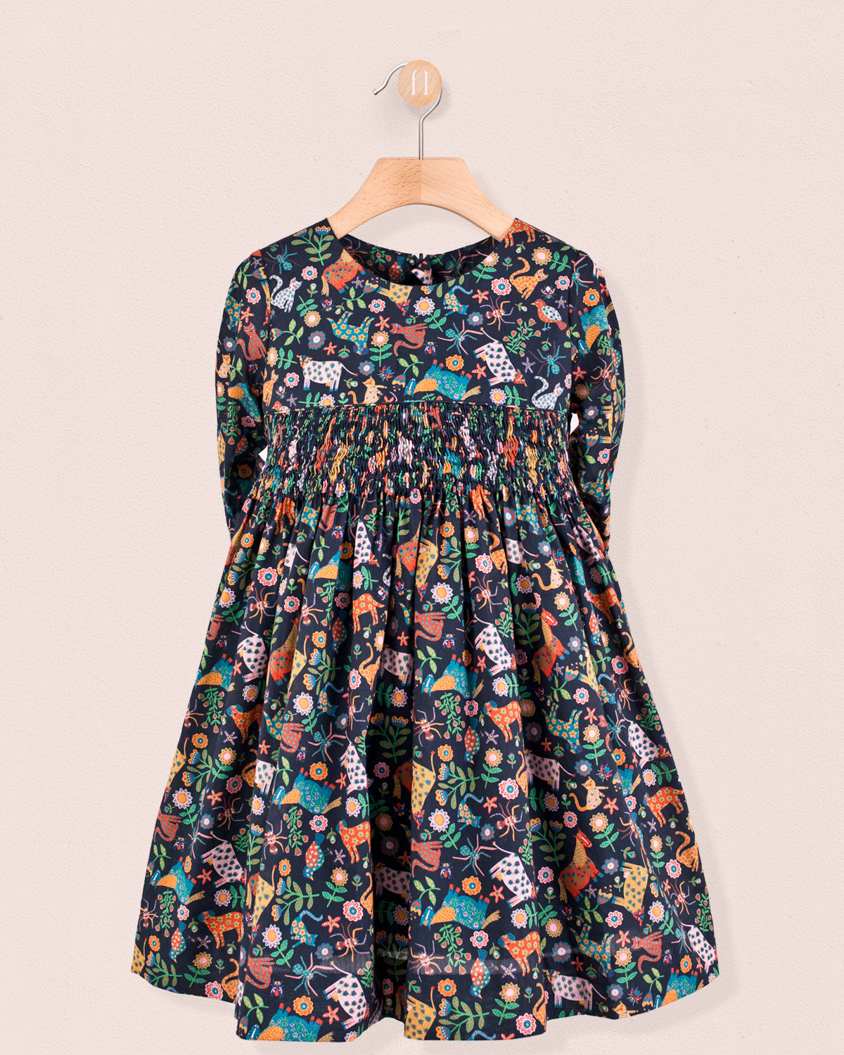 Bonheur Liberty Folk Tails - Smocked Dress
