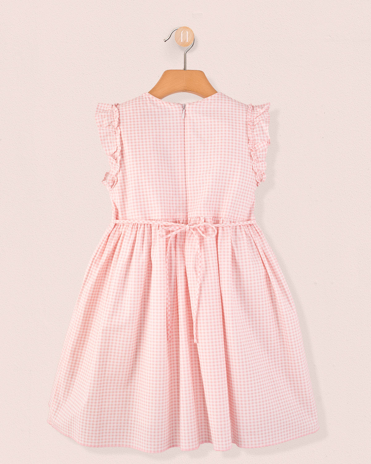 Bonnie French Pink Gingham - Smocked Dress