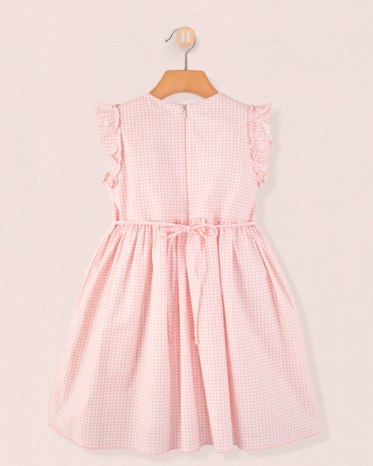 Bonnie French Pink Gingham - Smocked Dress