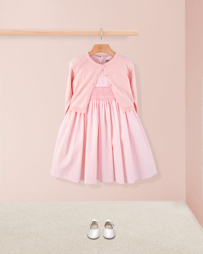 Bonnie French Pink Gingham - Smocked Dress