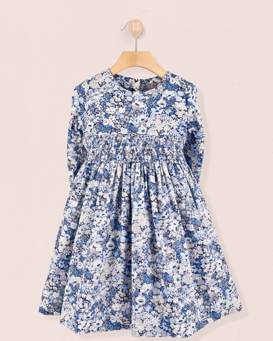 Bonheur Liberty Thorpe Navy - Smocked Dress