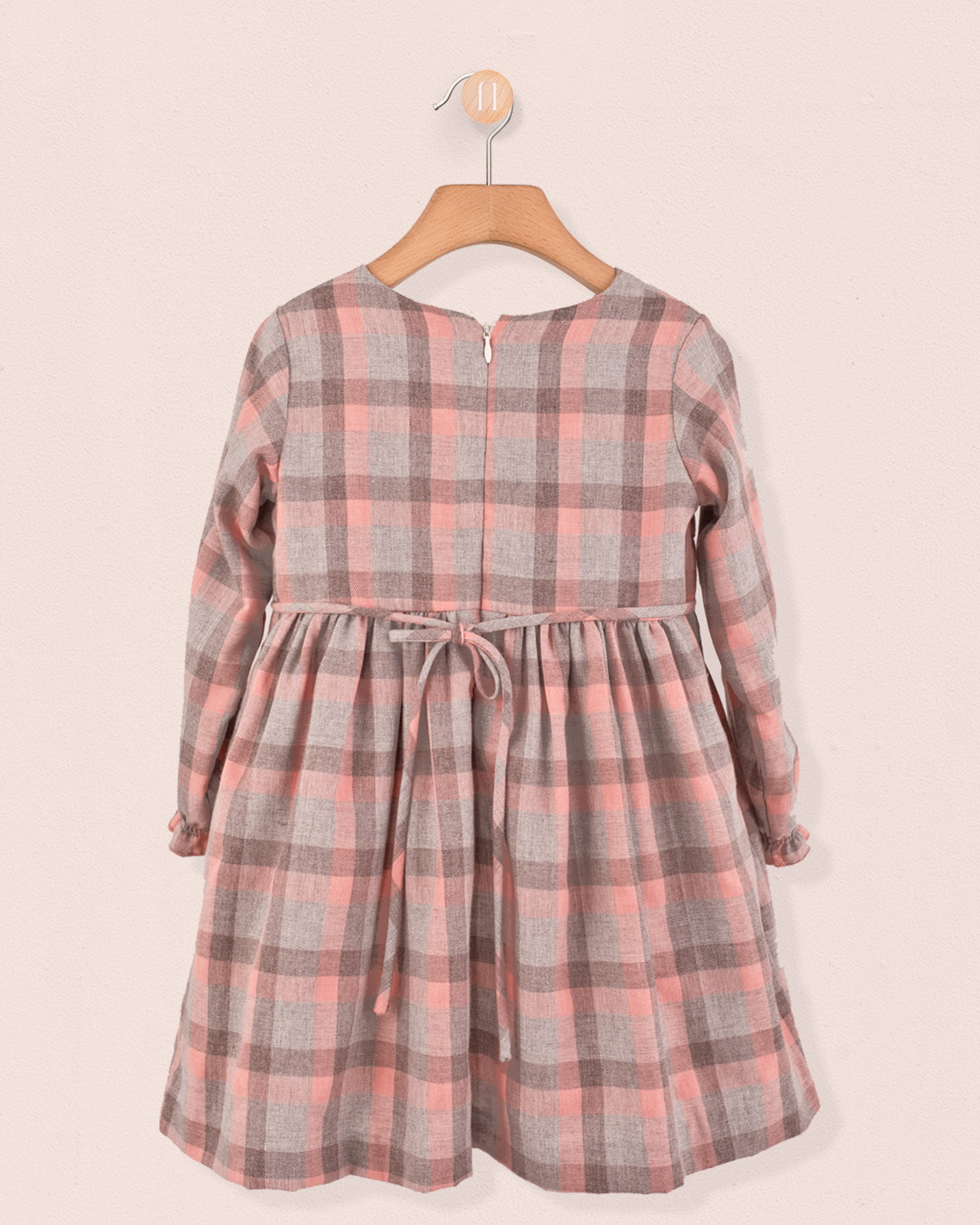 Bonheur Orchid Check Smock - Smocked Dress