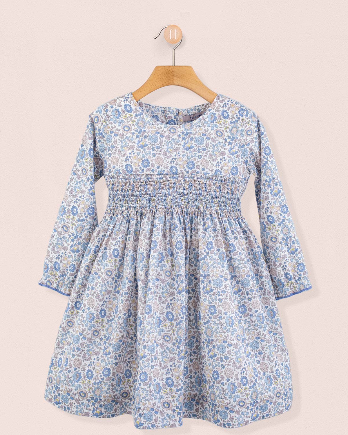 Bonheur Liberty D'Anjo Neutral - Smocked Dress