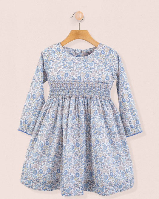 Bonheur Liberty D'Anjo Neutral - Smocked Dress