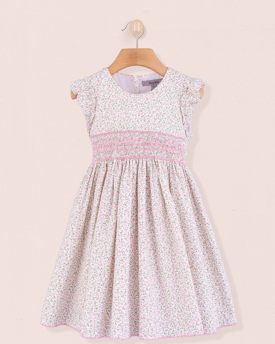 Bonnie French Pink Mini Floral Smock