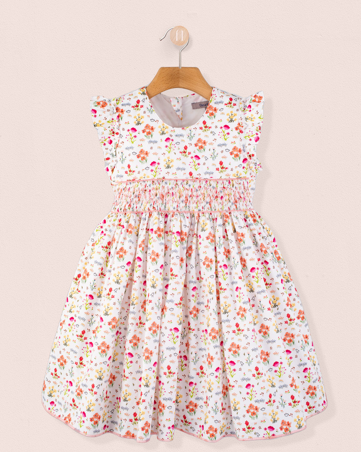 Bonnie Happy Garden Smock - Smocked Dress