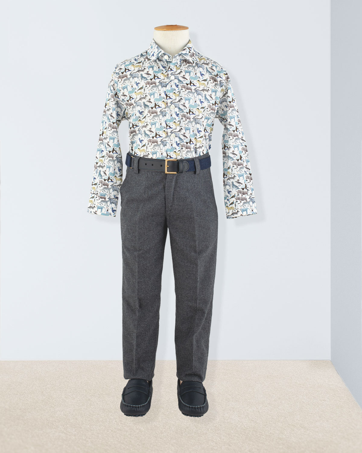 Bernard Liberty Blue Animals Shirt - Shirt