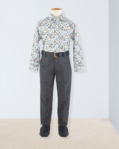 Bernard Liberty Blue Animals Shirt - Shirt