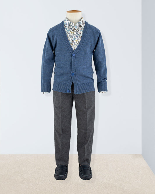 Nicholas Twilight Blue Cardigan - Sweater