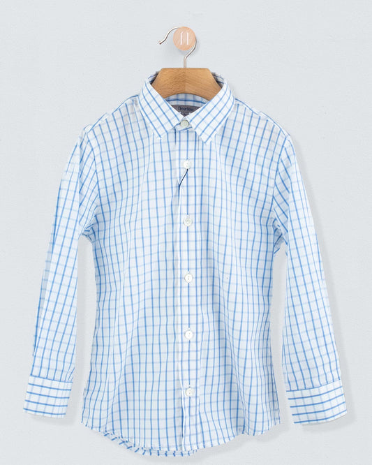Bernard Blue Squares Shirt - Shirt