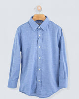 Bernard Fine Flannel Blue Shirt