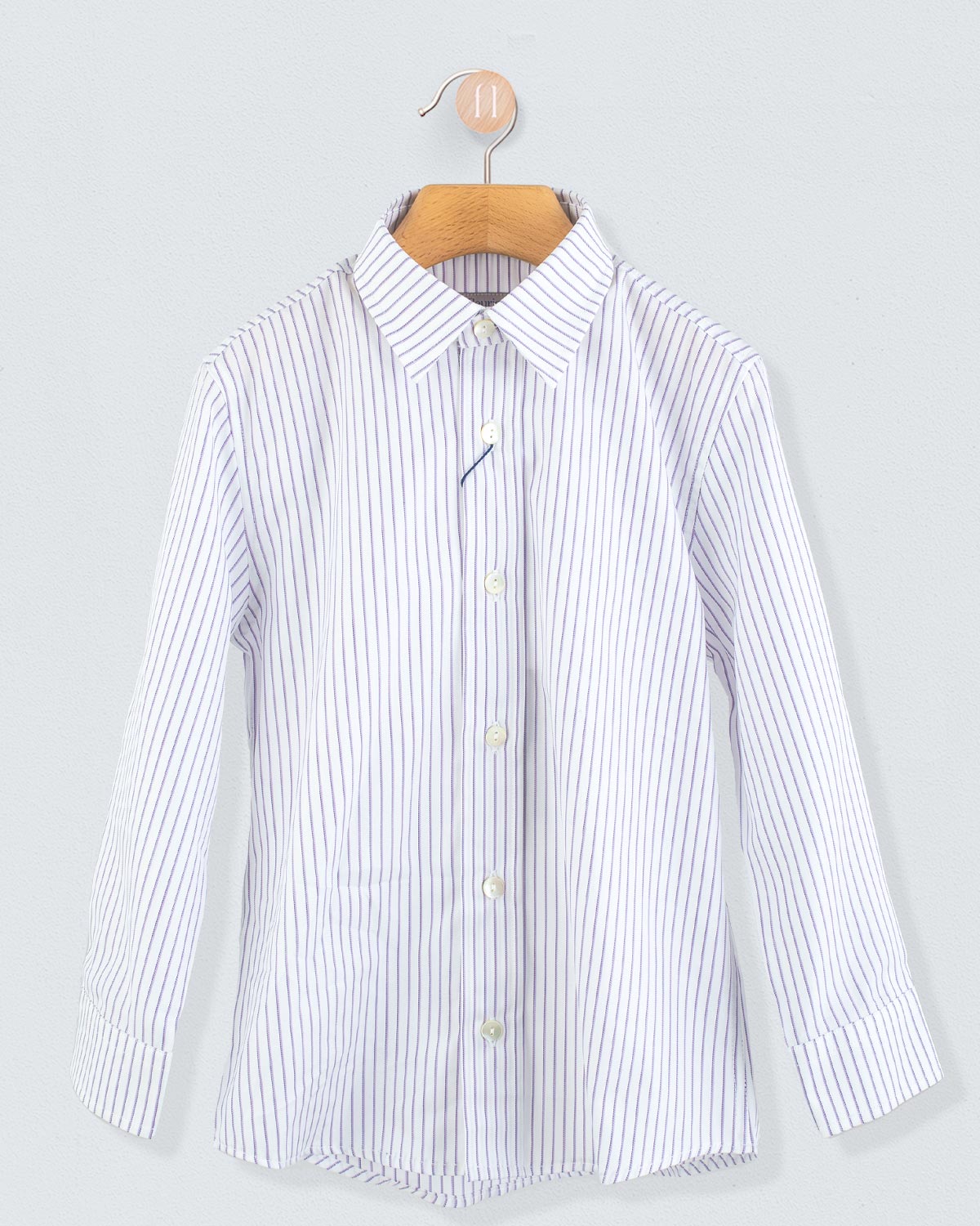 Bernard Italian Lavender Stripe Shirt - Shirt