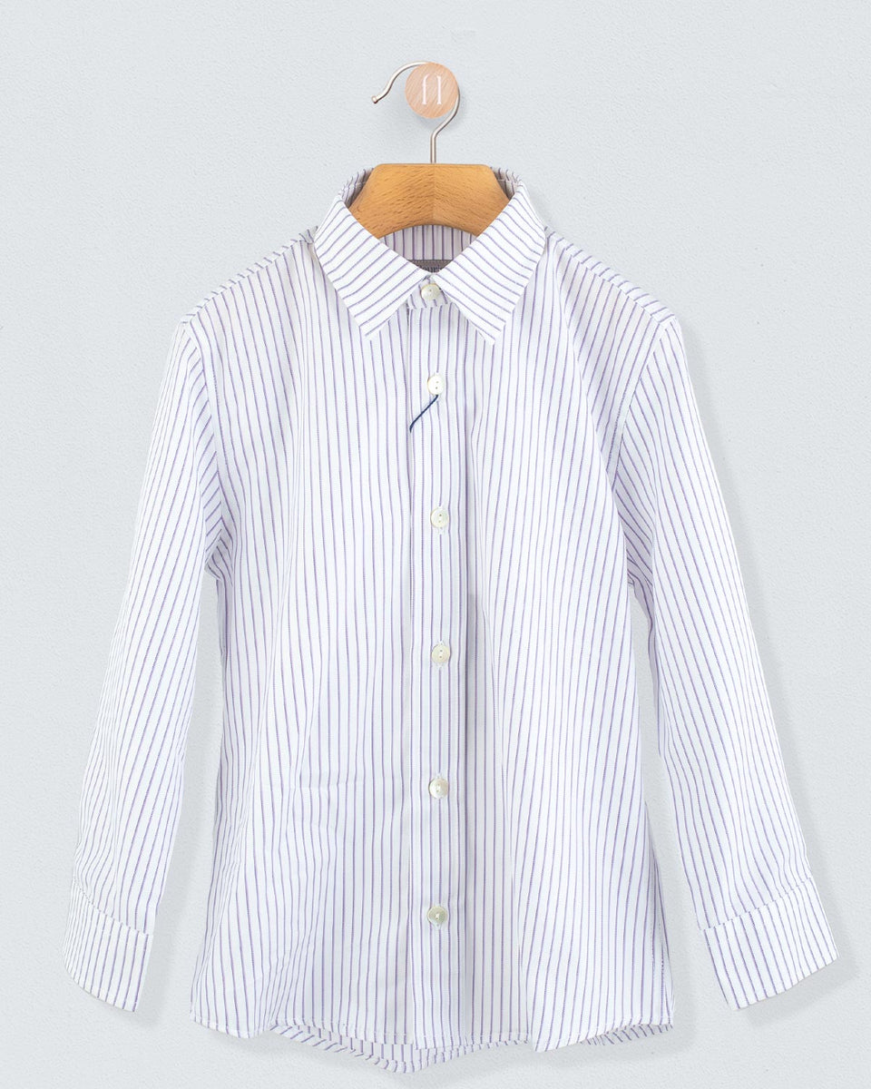 Bernard Italian Lavender Stripe Shirt
