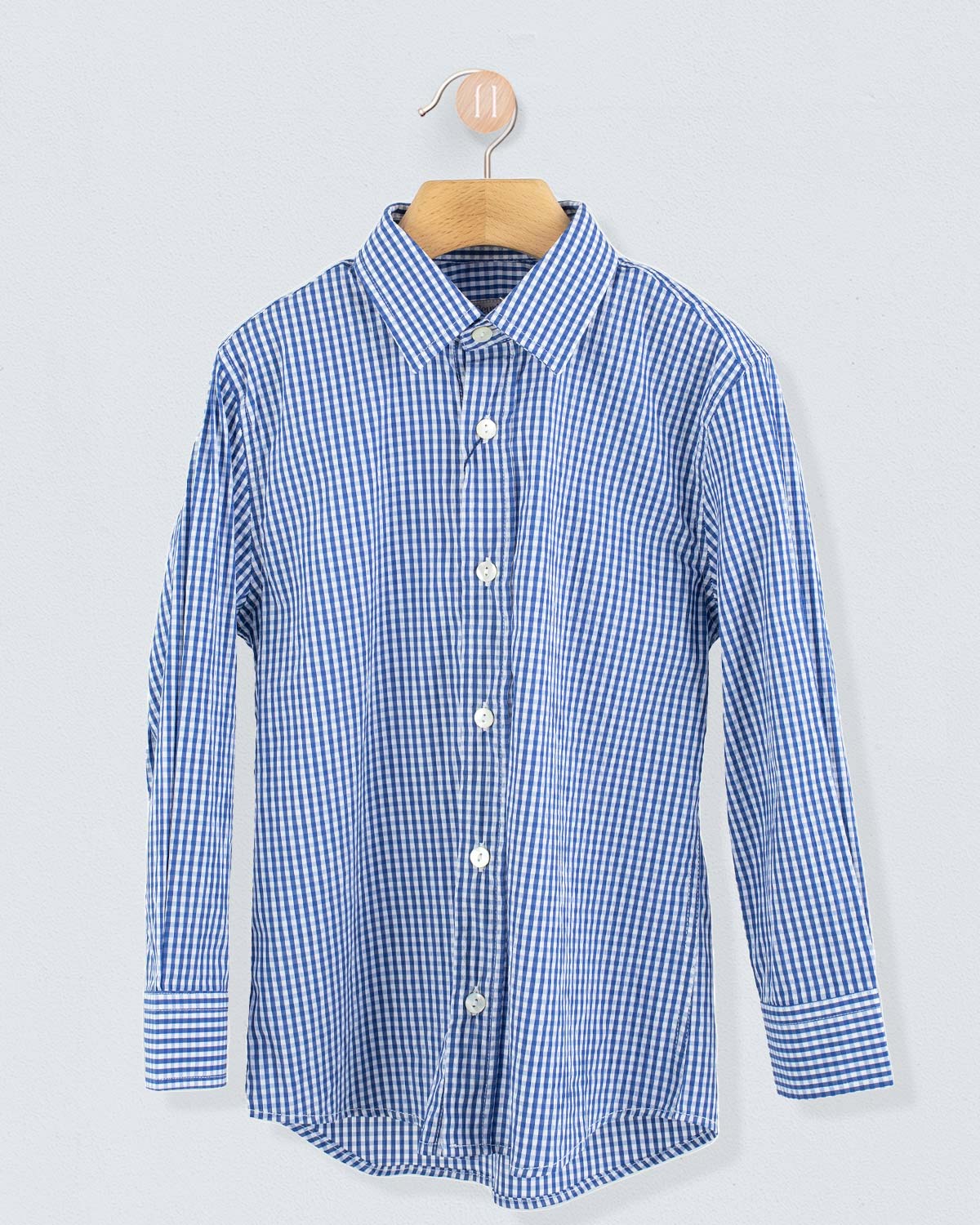 Bernard Summer Navy Check Shirt - Shirt