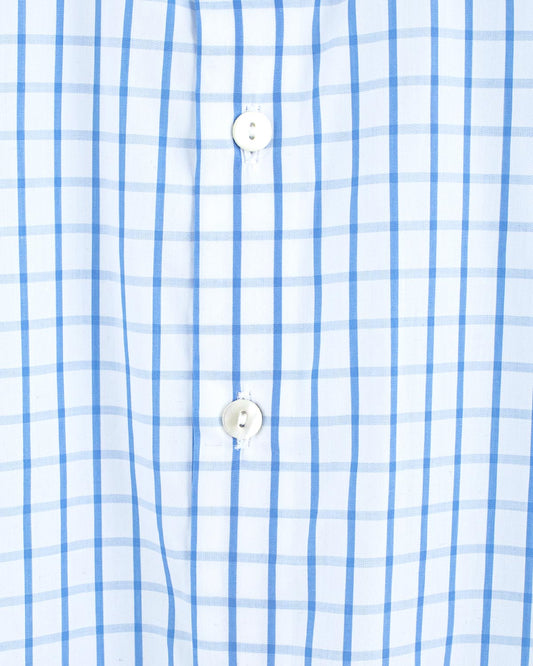 Bernard Blue Squares Shirt - Shirt