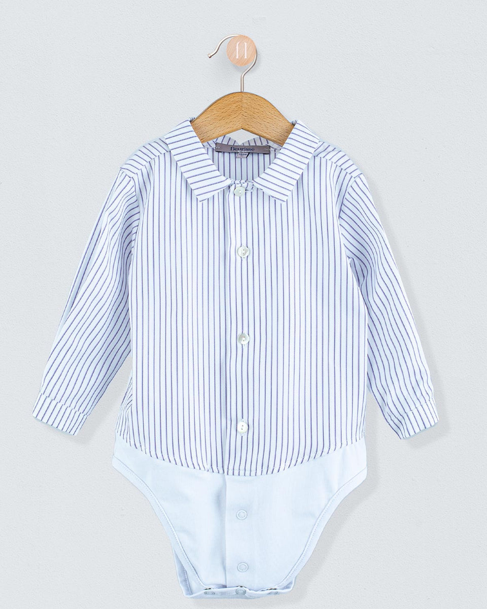 Louis Italian Lavender Stripe Onesie Shirt