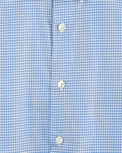 Bernard Outline Blue Gingham Shirt - Shirt