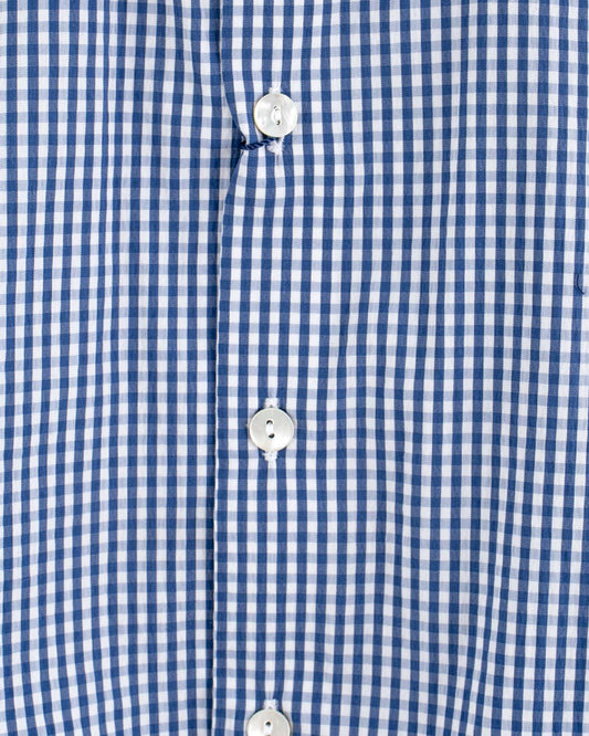 Bernard Summer Navy Check Shirt - Shirt