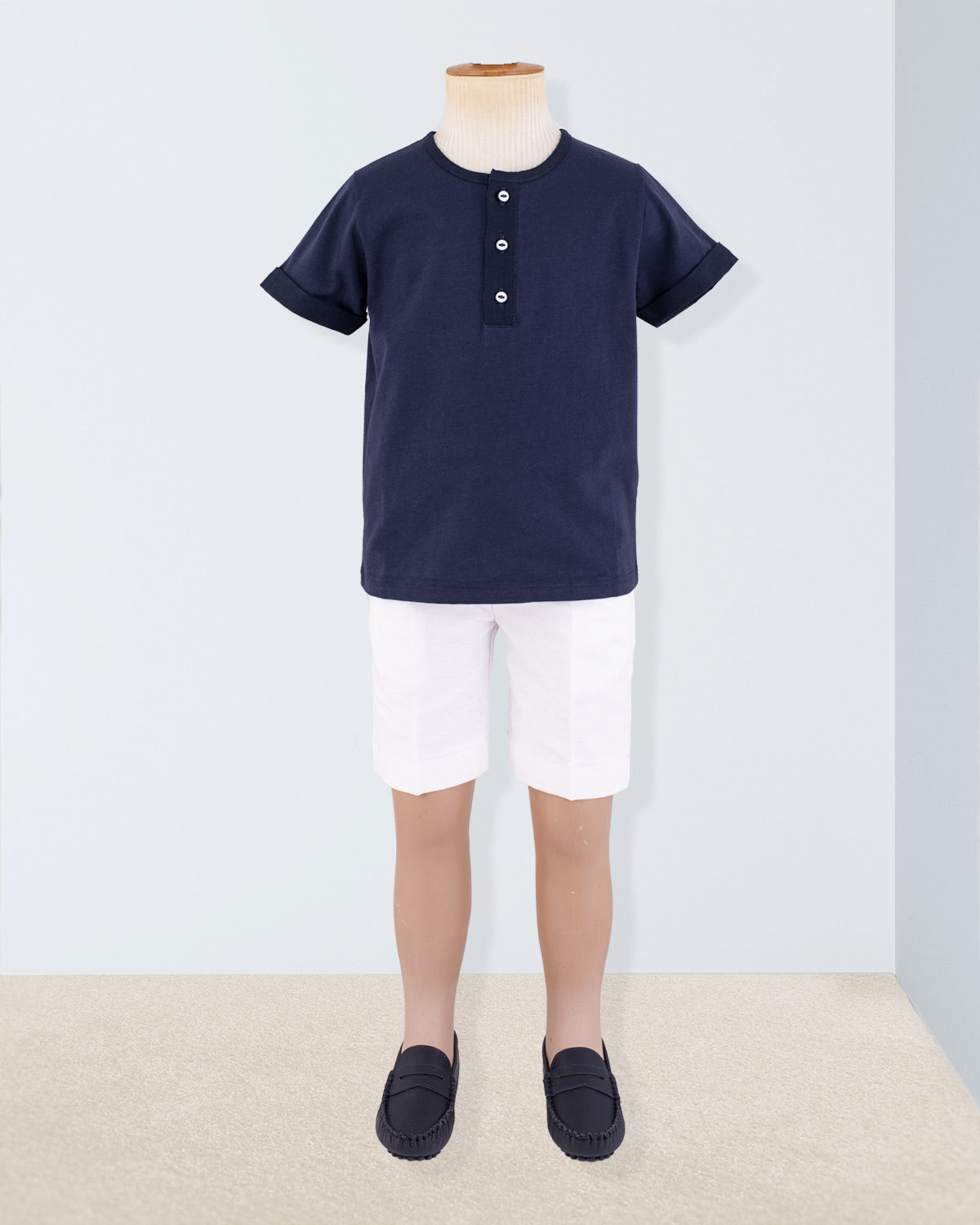 Henley Italian Summer Navy T-Shirt - Shirt