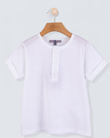 Henley iItalian White T-Shirt