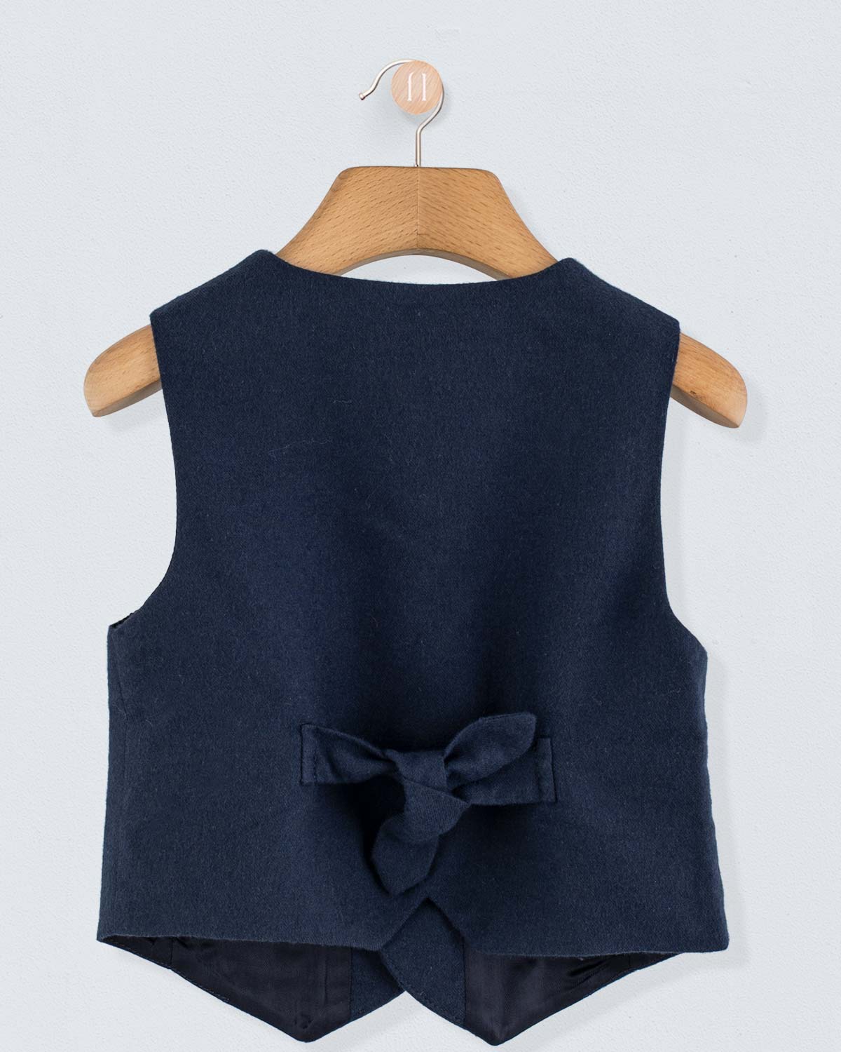 Adam Navy Flannel Vest