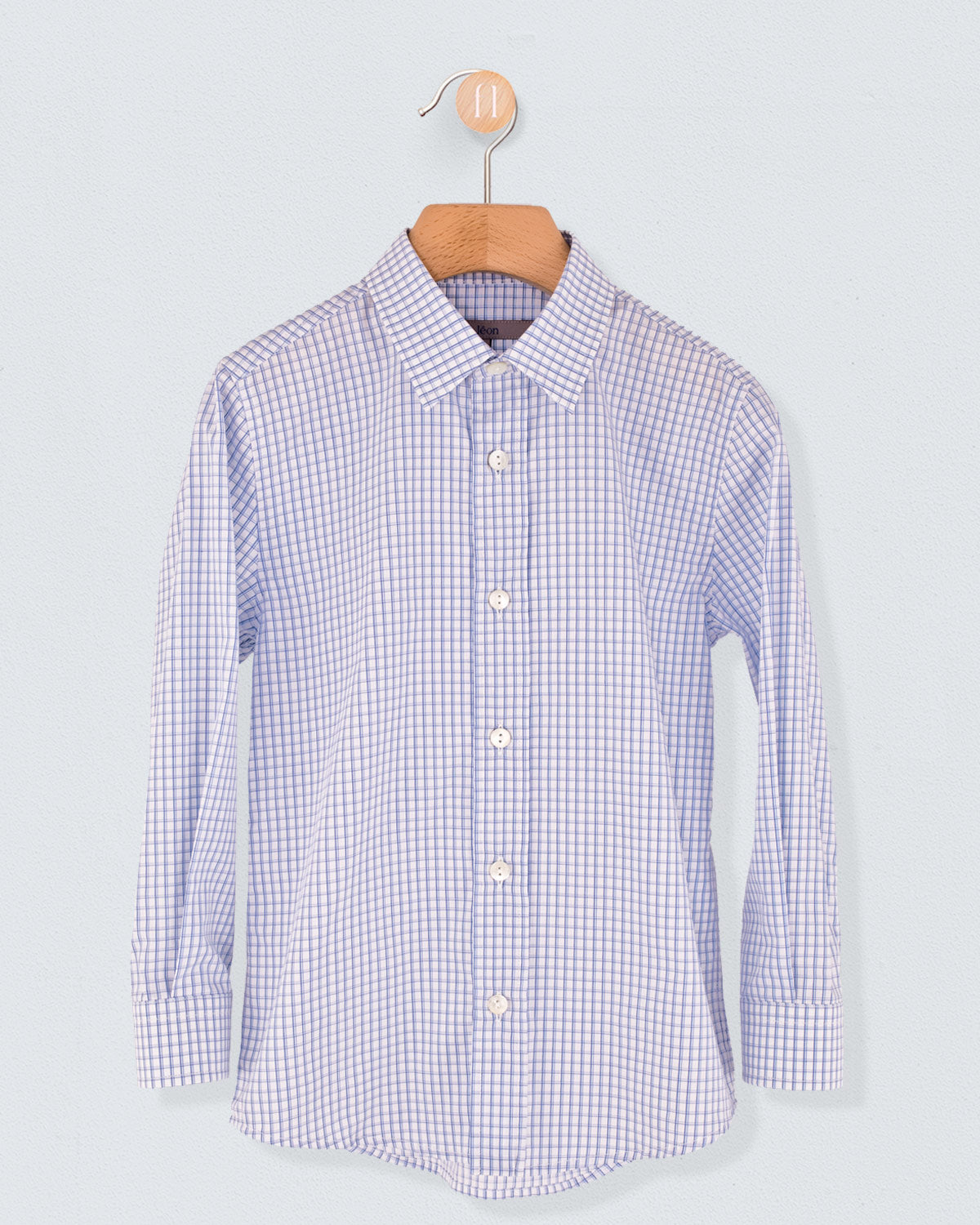 Bernard Italian Deep Blue Check Shirt - Shirt