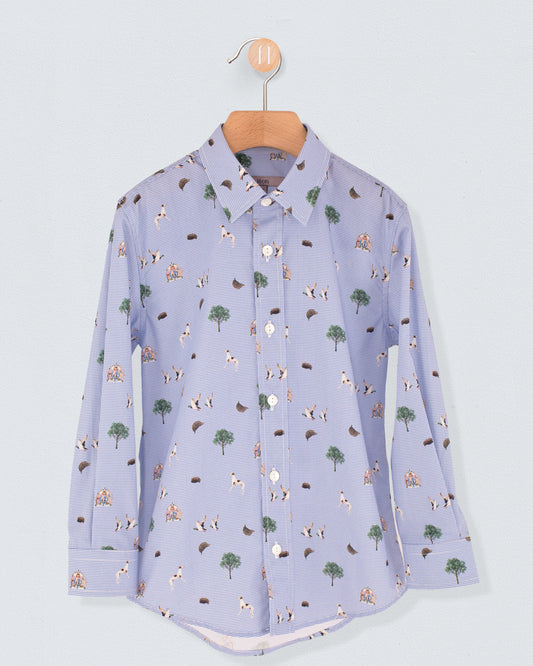 Louis Italian Country Gingham Onesie Shirt - Shirt