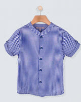 Brando Small Navy Gingham Tunic