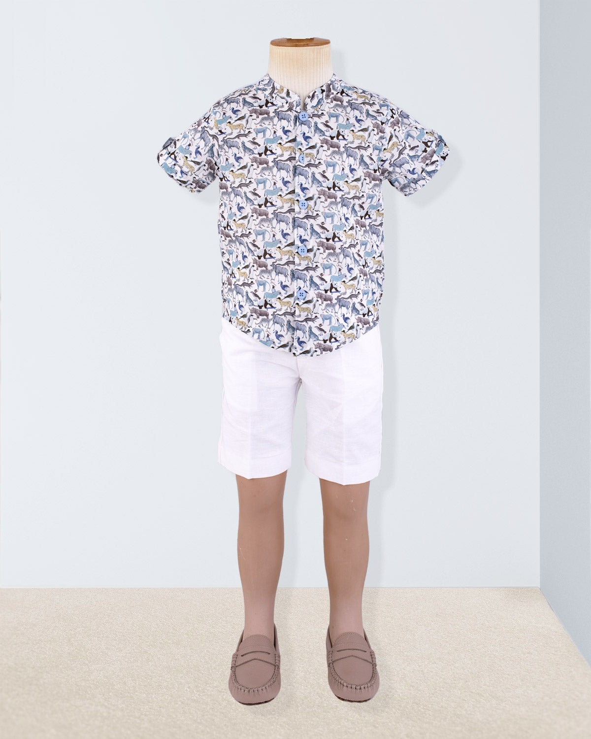 Brando Liberty Blue Animals Tunic - Shirt