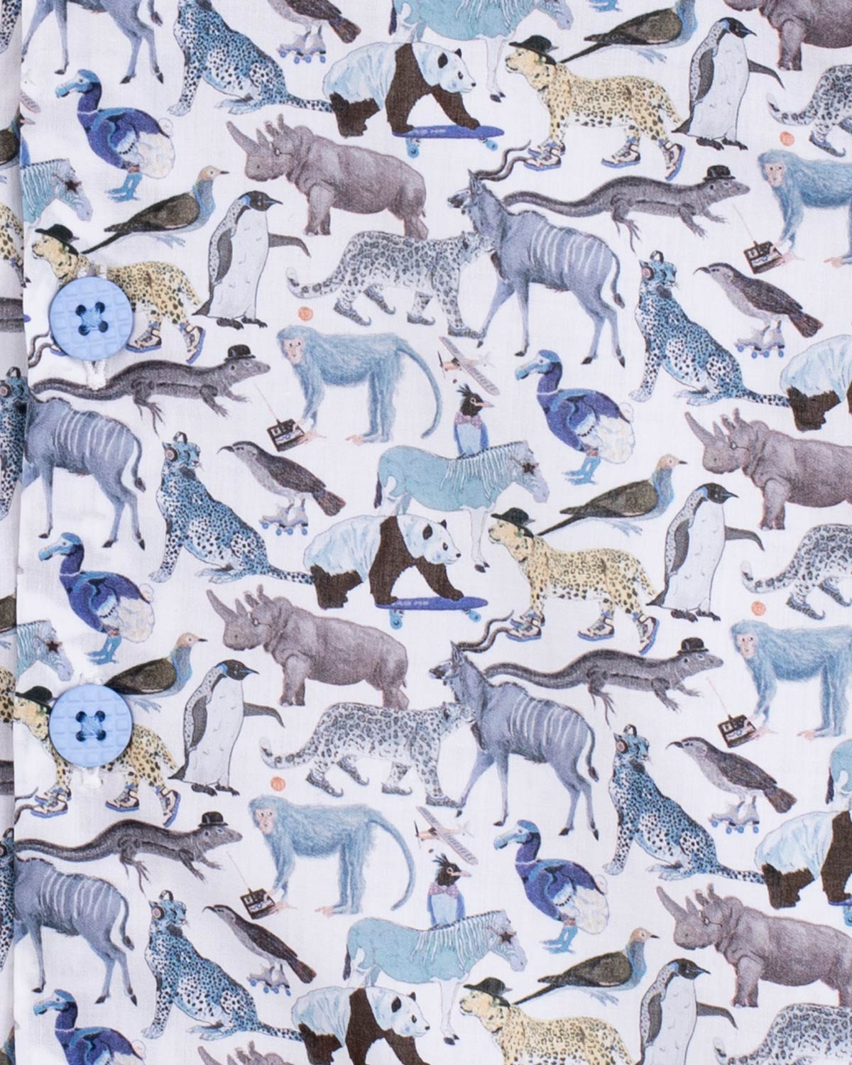 Brando Liberty Blue Animals Tunic - Shirt