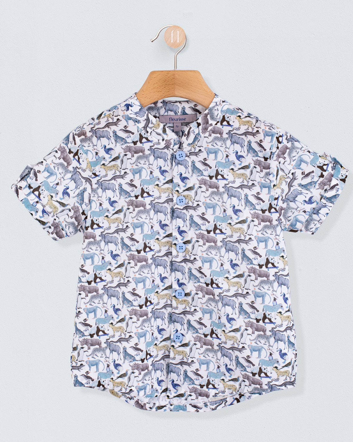 Brando Liberty Blue Animals Tunic - Shirt