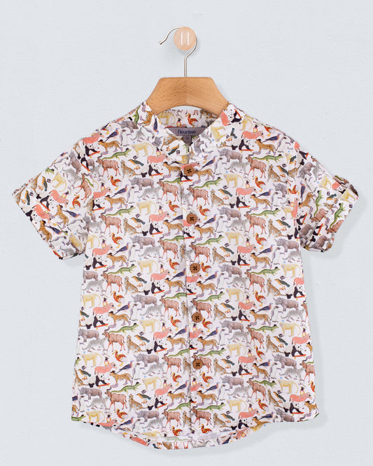 Brando Liberty Colorful Animals Tunic - Shirt
