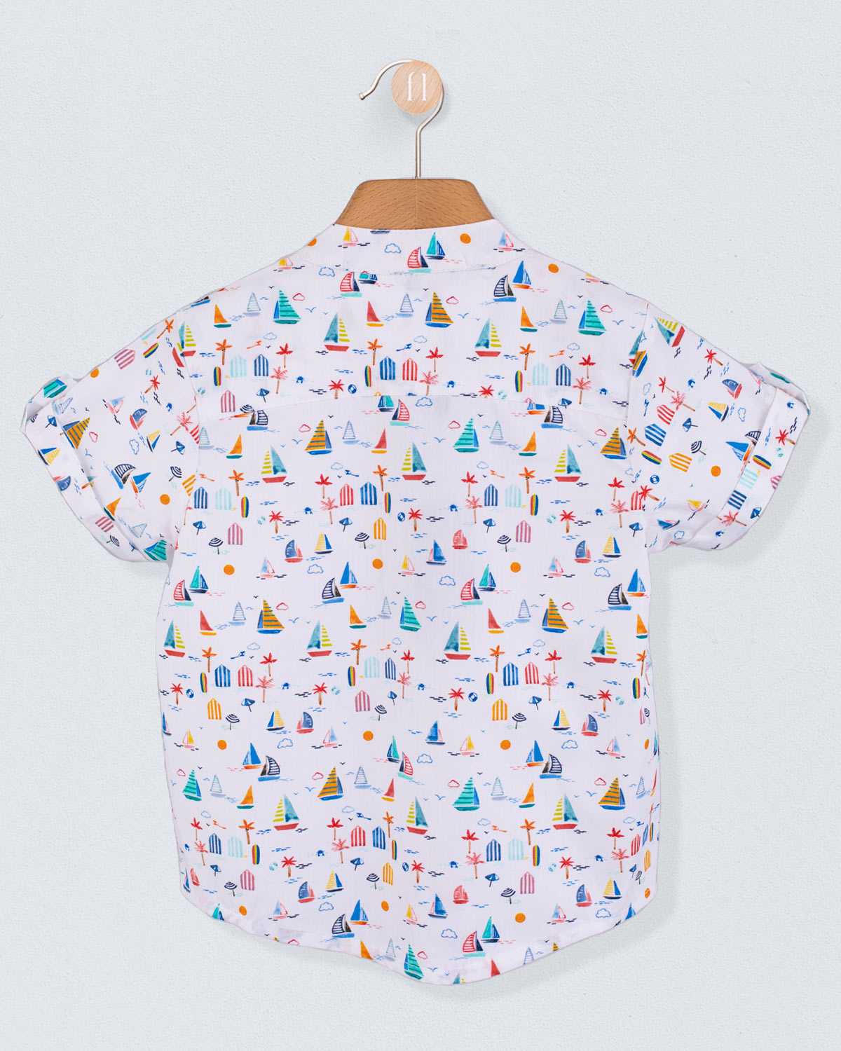 Brando Veneto Coral Boats Tunic - Shirt